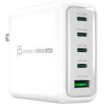 j5create Зарядно JUP53100 100W GaN, 5 порта, USB-C, USB-A (JUP53100EF-N)