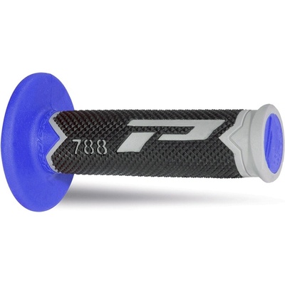PROGRIP gripy PG788 OFF ROAD (22+25mm, délka 115mm) barva šedá/černá/modrá (trojsměs) (788-215)