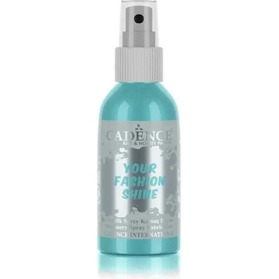 Perleťový sprej na tmavý textil 100 ml světle tyrkysová