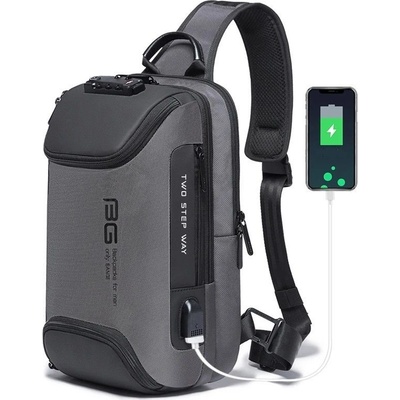 Bange cez rameno s USB + zámok NURAY Šedý 10L