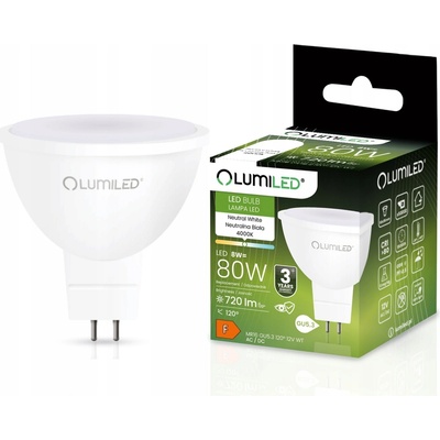 Lumiled LED žiarovka GU5.3 MR16 8W = 80W 720lm 4000K Neutrálna 120°