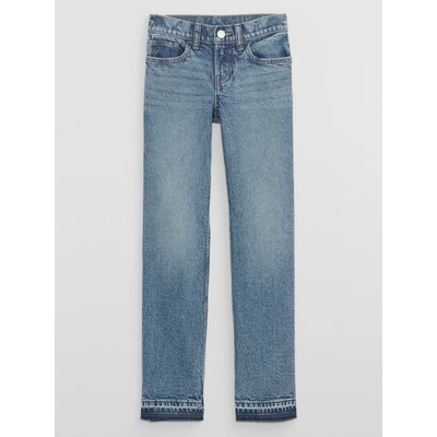 GAP Dětské džíny straight mid rise modrá