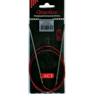 ChiaoGoo Lace Kruhové Fixní Jehlice 80Cm 3mm – Zboží Dáma