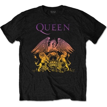 Queen tričko Gradient Crest čierne