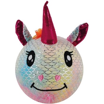 Image 1 of Надуваем плюшен приятел - Дъгов еднорог 23см