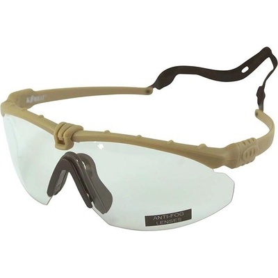 Okuliare Kombat Ranger coyote rám čirá sklá