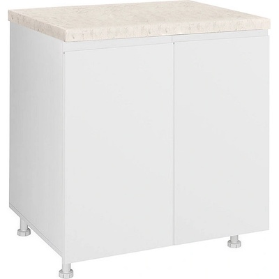 Matis Кухненски шкаф долен с две врати Aura D80 бял