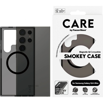 Image 1 of Panzer Гръб CARE by PanzerGlass за Samsung Galaxy S24 Ultra, Flagship, Smokey QI, Черен