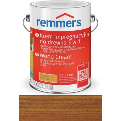 Remmers Impregnační krém na dřevo 3v1 Holzschutz-Creme 5L ořech