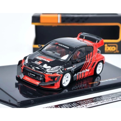 IXO Toyota GR Yaris Pandem Advan black/red 1:43