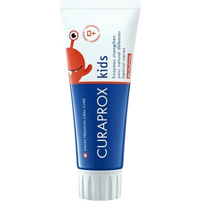 Curaprox Kids Strawberry Toothpaste No Fluoride 0+ zubní pasta bez fluoridu s příchutí jahod 60 ml