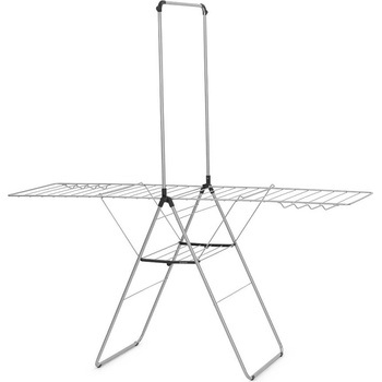 Brabantia Сушилник за дрехи Brabantia Hangon 1004172, 25 м, 8 закачалки, Заключване за деца, Допълнителен прът, Инокс (1004172)