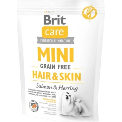 Brit Care Mini Grain Free Hair & Skin Salmon & Herring 0,4 kg