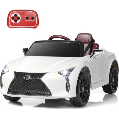 Costway Детска електрическа кола Lexus LC500, бяло