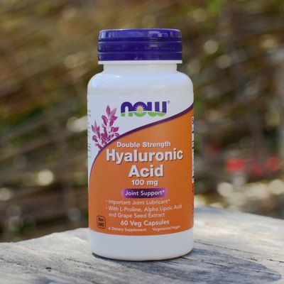 Now Foods Hyaluronic Acid Double Strength 100 mg 60 kapsúl