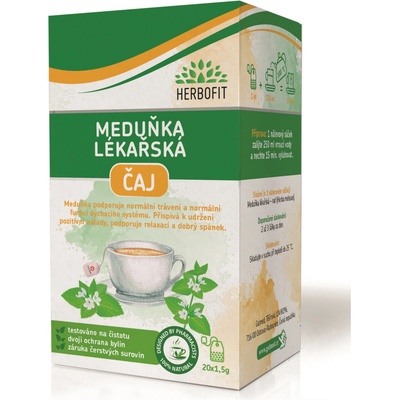 Herbofit bylinný čaj meduňka 20 x 1,5 g