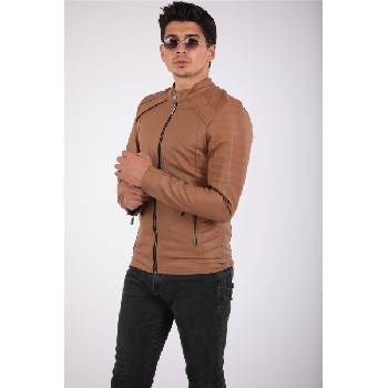 narmart Мъжко кожено яке - Канела 2021083153 (311799_Канела)
