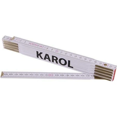 Kola Pirkl Metr skládací 2m KAROL Profi bílý dřevo
