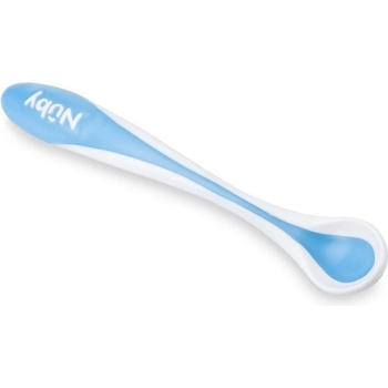 Nuby Lyžička kŕmiaca termo 2 ks modrá