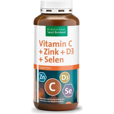 Sanct Bernhard Vitamín C + Zinok + D3 + Selén 365 tabliet