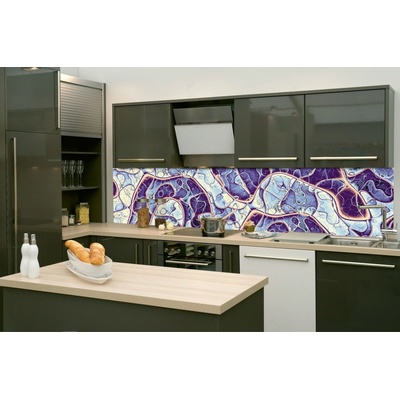 DIMEX KI-260-285 Fototapeta do kuchyne Imitácia mramorovej textúry, rozmery 260 x 60 cm