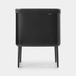 Brabantia 60 л матирано черен кош за пране Brabantia Bo Laundry Bin (1004175)