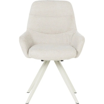 Carmen Трапезен стол Carmen ASCOT 1, до 120kg. , дамаска, прахово боядисана метална база, шампанско (bt-3532387)