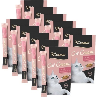 Miamor Cat Cream losos 6 x 15 g
