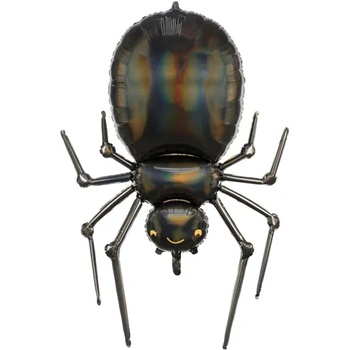 Image 1 of PartyDeco Фолиев балон - Черен паяк 60 х 101 см