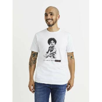 Celio Бяла мъжка тениска с щампа Celio Lvebig Celio | Byal | МЪЖЕ | S