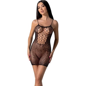  Къса рокля с отвор в областта на гърдите - BS096 Black S/M/L (PASSION053)