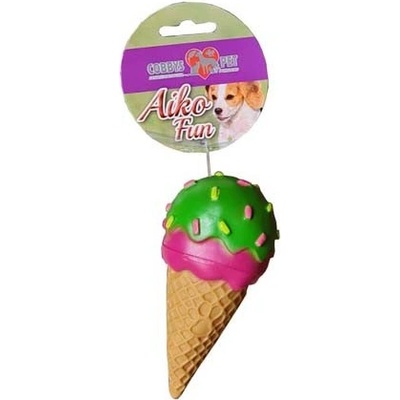 Cobbys Pet AIKO FUN Zmrzlina 14,3 x 7 x 7 cm pískacia hračka pre psov