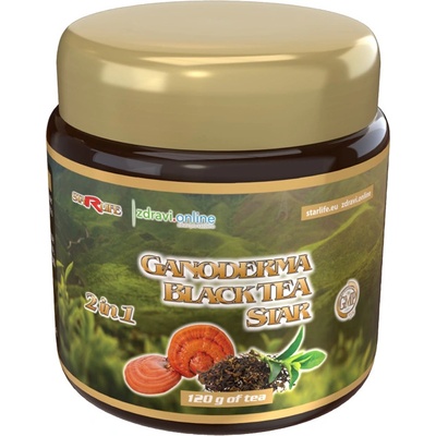 Starlife GANODERMA BLACK TEA STAR zmes sypaného čierneho čaju a huby Reishi 120 g