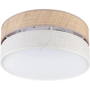 LAMKUR Плафон SIRJA DOUBLE BOHO 2xE14/15W/230V, диаметър 35 см, бежово/кремаво (LA59754)