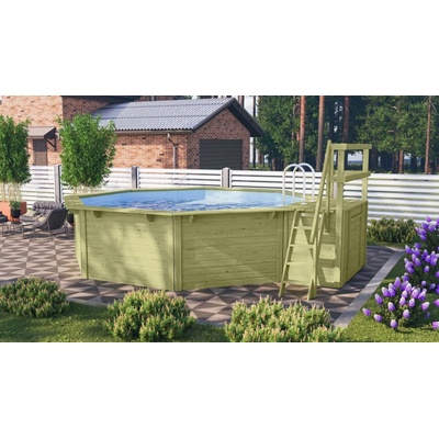 Karibu X2 včetně malé terasy 39059 4,7 x 5,5 m LG3440