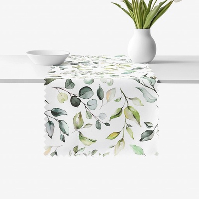 Goldea behúň teflónový eukalyptové lístky 20x120 cm
