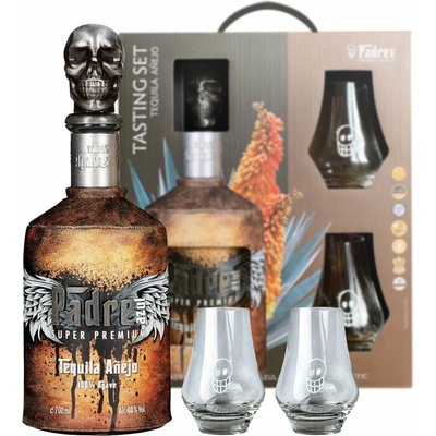 Tequila Padre Anejo 40% 0,7 L (2 poháre)