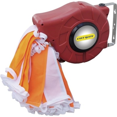Zábrana maxi 15M se samonavíjecím mechanismem – v.30 cm, červeno-bílá