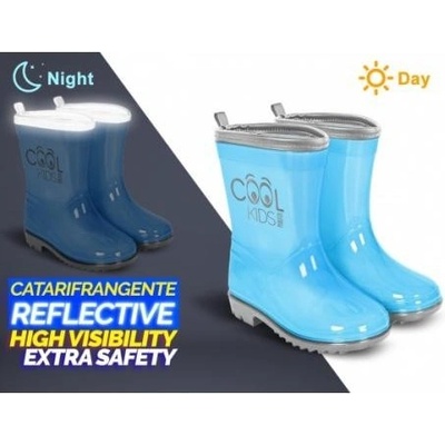 Perletti Cool Kids 15541 detské reflexné gumáky Blue