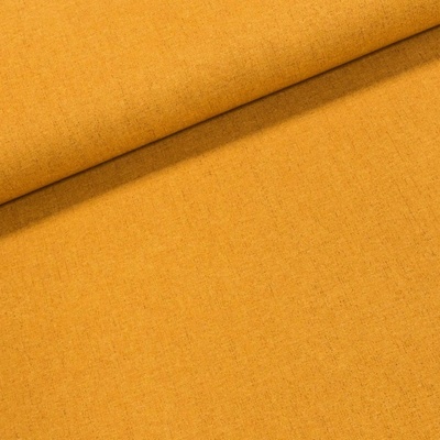 Směsové plátno UNI 12, okrová, š.140cm (látka v metráži)