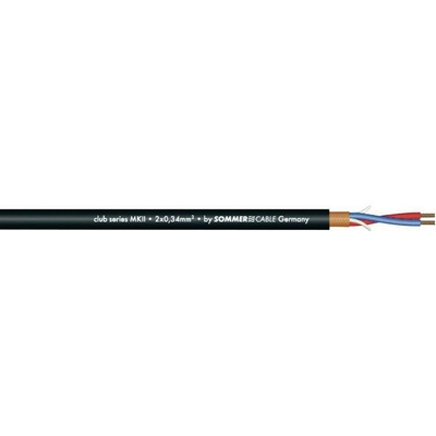 Sommer cable CLUB mikrofonní kabel 2x0,34 mm černý 100 m