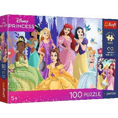 Trefl Disney Princess Čas na oddych s princeznami + plagát 100 dielov