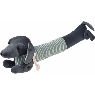 Rex London Zelená/sivá ochrana proti prievanu Sausage Dog 17x76