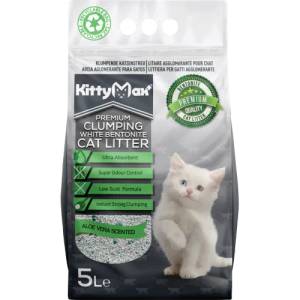 KittyMax Aloe Vera - Котешка тоалетна от бял бентонит с алое вера
