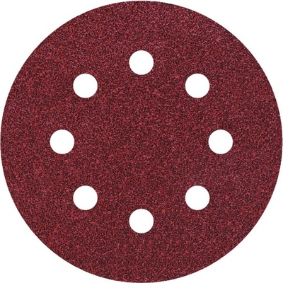 Wolfcraft 021222 brúsny papier pre excentrické brúsky na suchý zips, s otvormi Zrnitosť 60 (Ø) 115 mm 25 ks