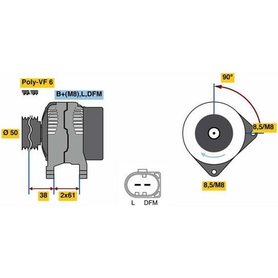 generátor BOSCH 0 986 080 970