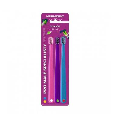 Herbadent Triplepack Kids zubní kartáček s ultrajmnými vlákny