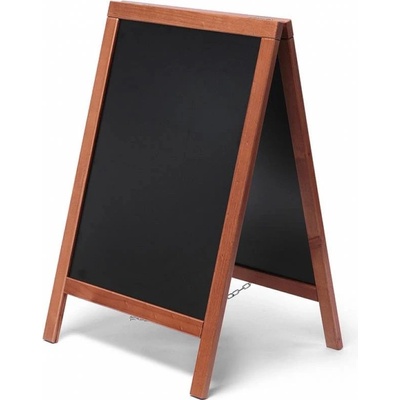Jansen Display Reklamní dřevěné áčko s křídovou tabulí 55 x 85, světle hnědá, 550 x 825 mm