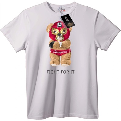 NOONEBRAND Тениска Шампион мечок лучадор - 7XL, White