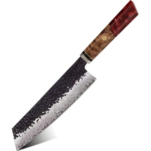 HARAHU Дамаски кухненски нож AI-37351 - Kiritsuke / Червен KP37351